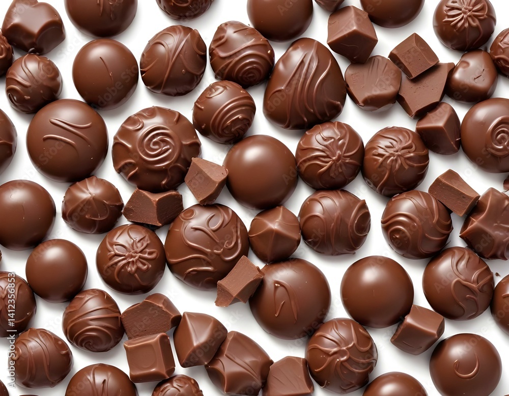 Chocolate candy isolated on white background Chocolate candy isolated on white background
