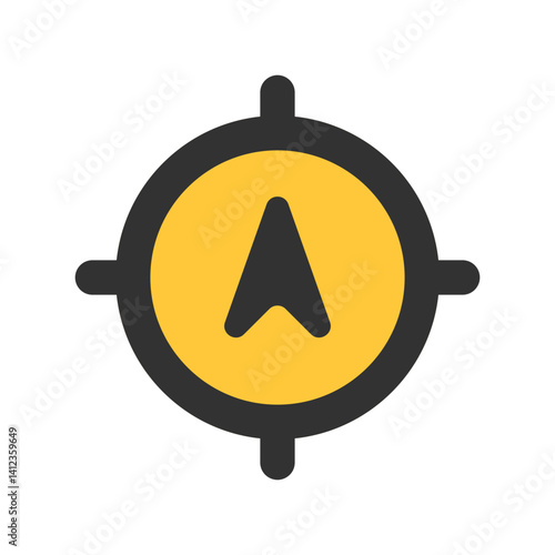 navigation with compass icon