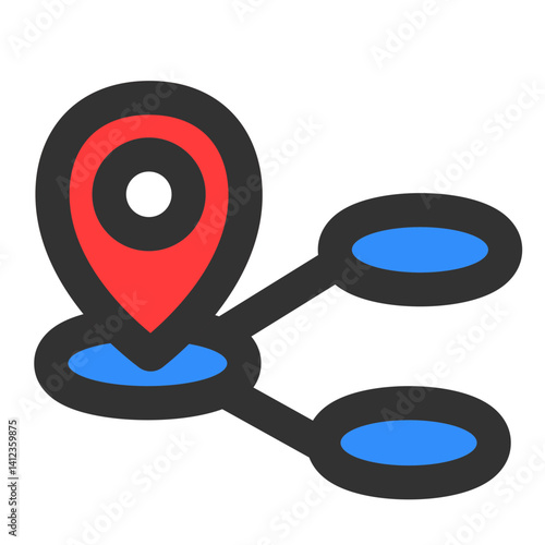 area location marking  icon
