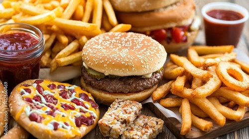 Describe the effects of consuming fast food and processed foods on overall health.