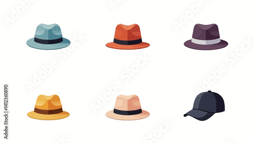 collection of hats