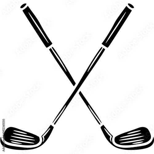set of golf clubs