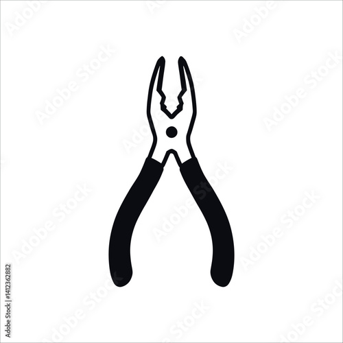 Isolated pliers vector illustration for diy projects and repair work graphic design and construction needs labor day