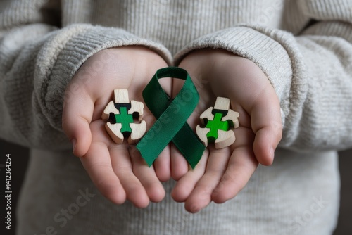 Wallpaper Mural The lime green ribbon, a symbol of HOPE, is often worn on the hands to advocate for Lyme disease research and mental health awareness Torontodigital.ca