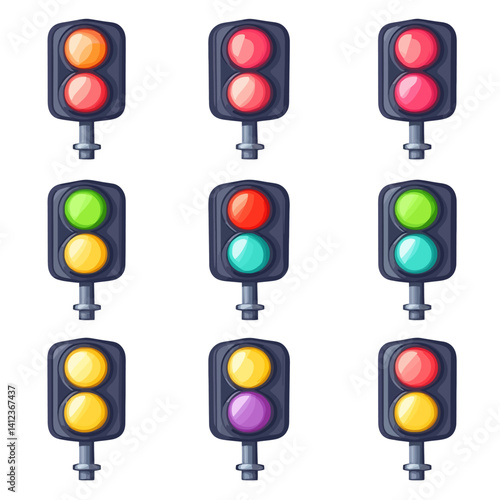 set of traffic lights