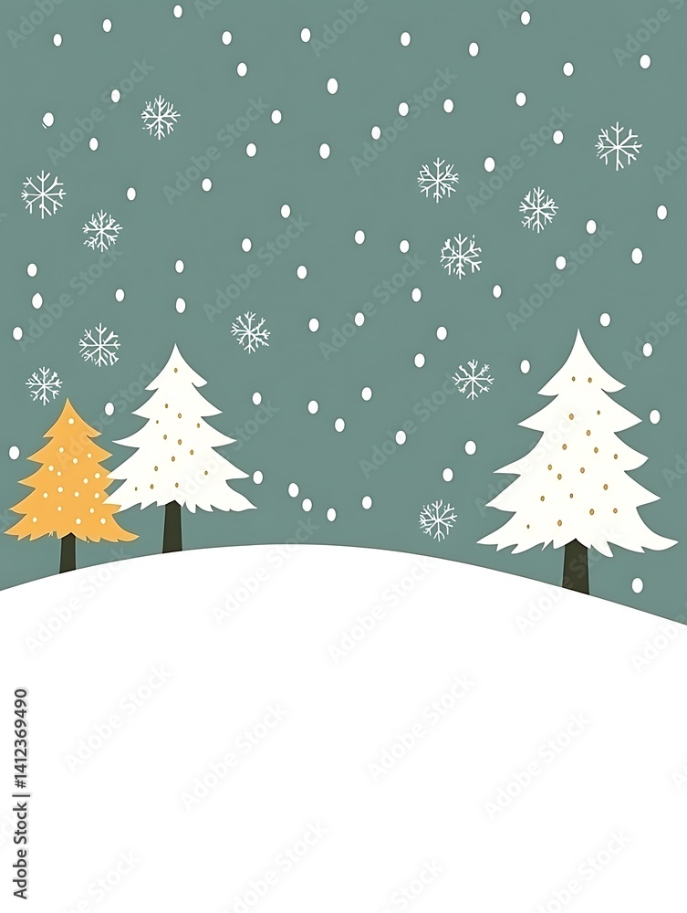 Winter Scene with Trees Winter Scene with Trees