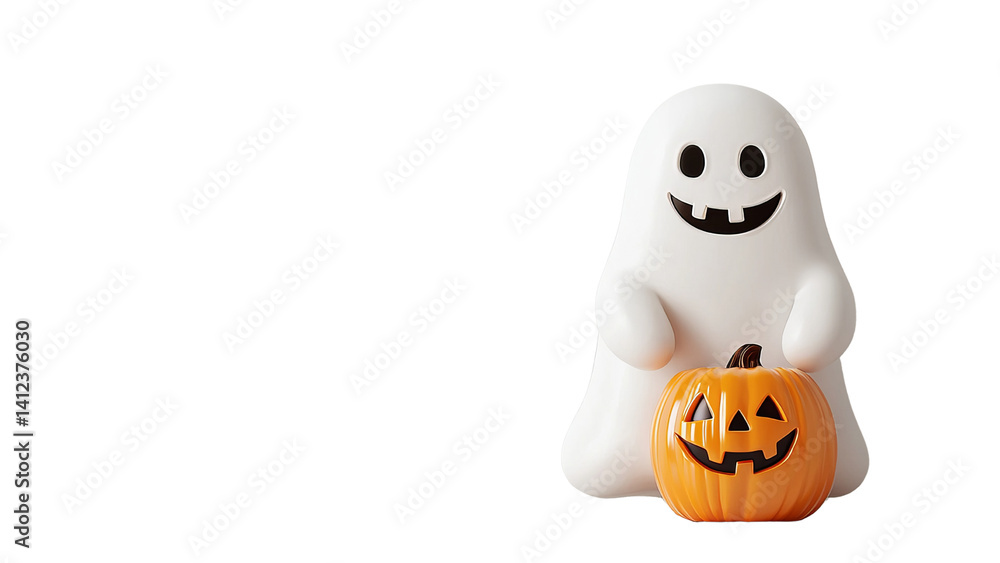 Png of A cheerful, cartoonish white ghost sits beside a carved pumpkin, embodying the festive spirit of Halloween. Png of A cheerful, cartoonish white ghost sits beside a carved pumpkin, embodying the festive spirit of Halloween.