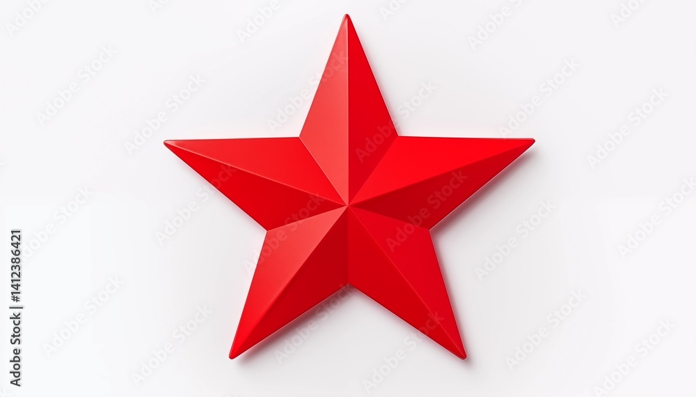 3d red star 3d red star