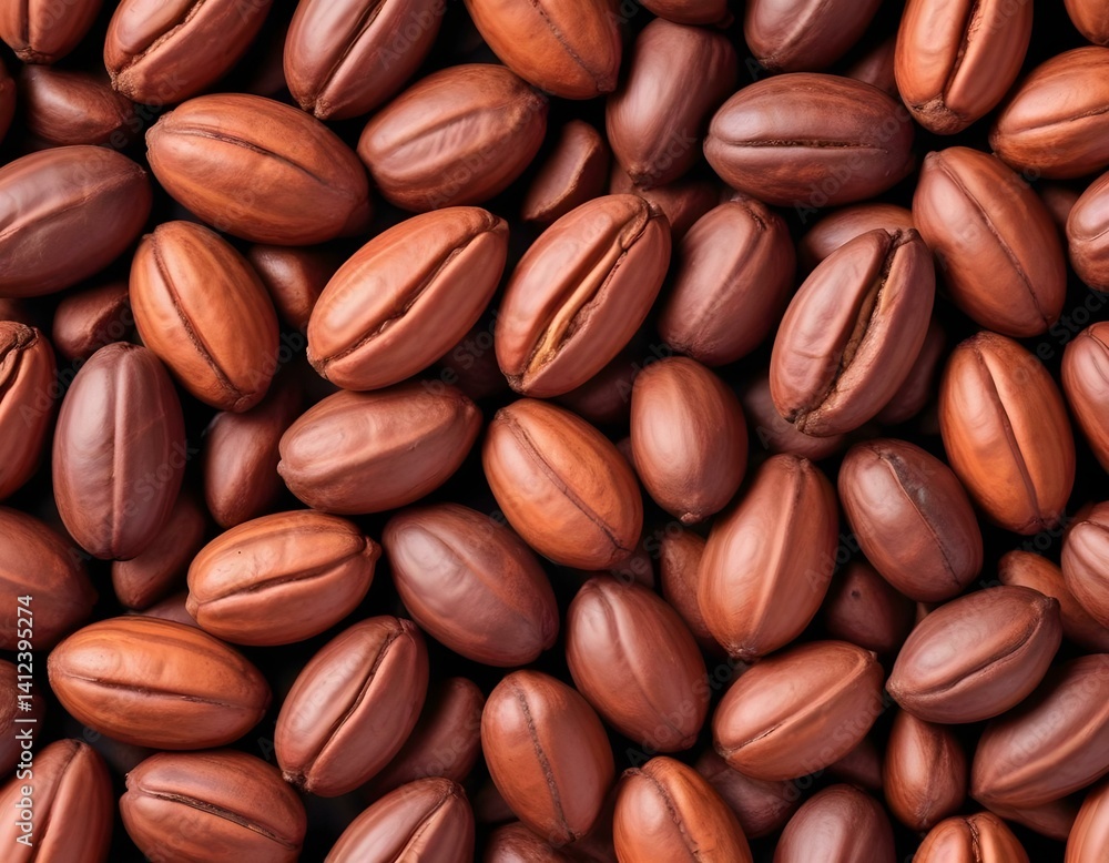 Obraz premium Cocoa beans Isolated on white background.