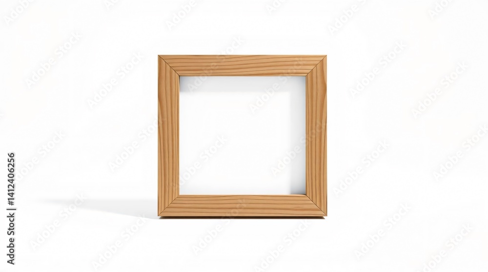 small wooden photo frame, blank placeholder photo, isolated on a pure white background small wooden photo frame, blank placeholder photo, isolated on a pure white background