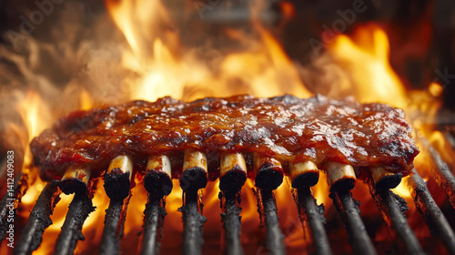  Flame Grilled Meat with Garlic Garnish