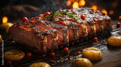 Grilled Ribeye with Crust and Flavor
