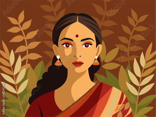 woman in traditional saree