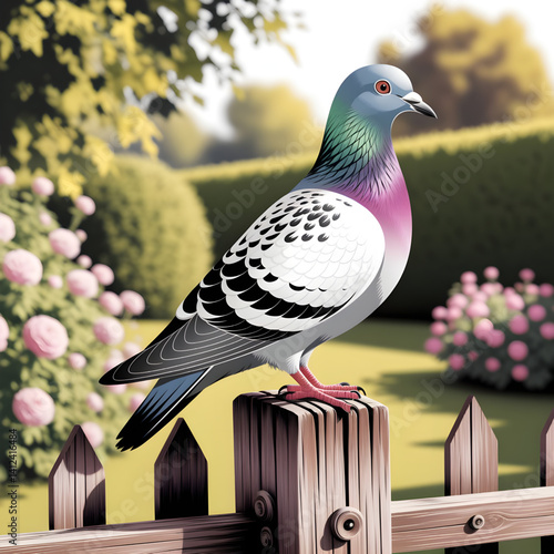 pigeon on the branch