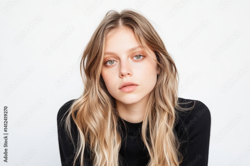 Woman On White Background With Custom Brunette Straight Long Hair’ becomes ‘Customized Image Of Woman With Brunette Straight Long Hair On A White Background Woman On White Background With Custom Brunette Straight Long Hair’ becomes ‘Customized Image Of Woman With Brunette Straight Long Hair On A White Background