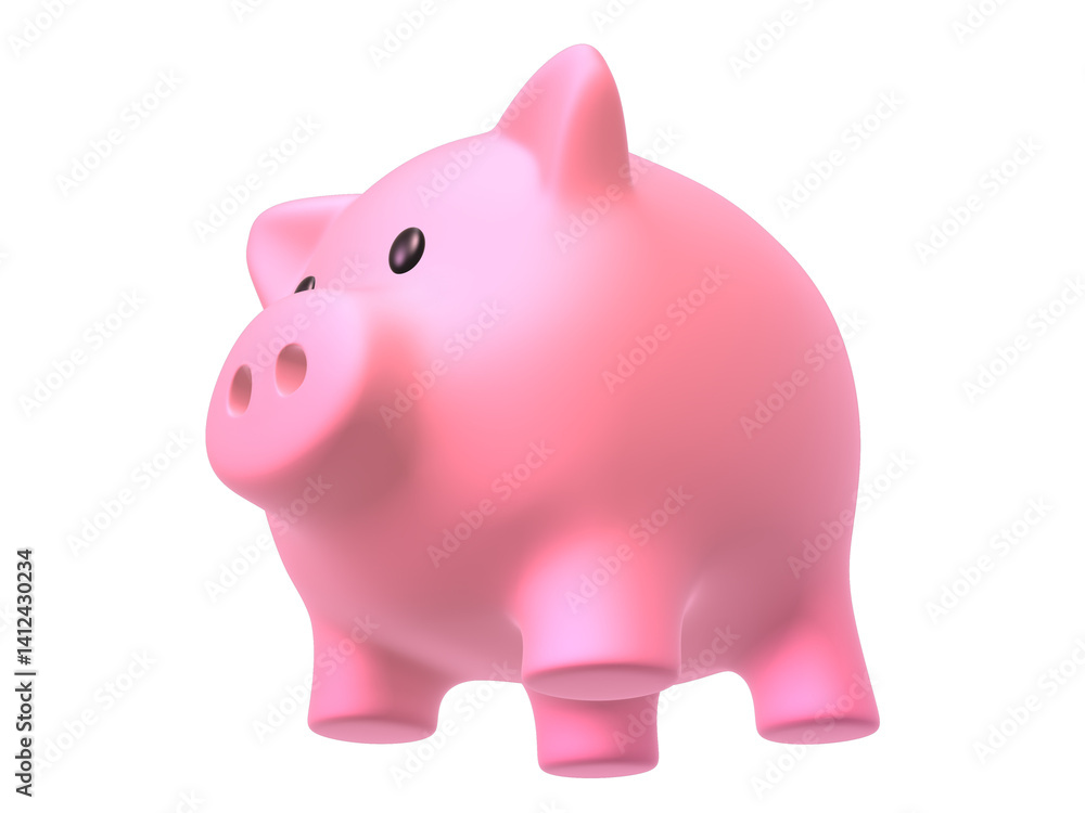 Fototapeta premium piggy bank 3d