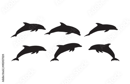 Captivating dolphin forms symbolizing oceanic vitality