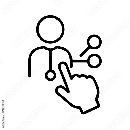 Accessibility icon for choosing healthcare professional