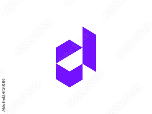 Free Download abstract d letter logo with box - packaging logo - GFXLoad