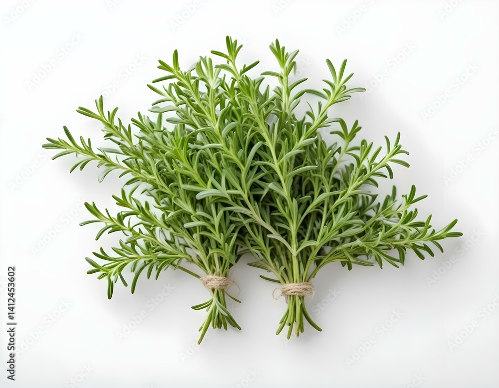 Fresh thyme isolated on white background Fresh thyme isolated on white background