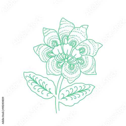 vector illustration of a flower
