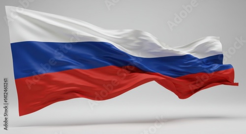 Free Download Waving Russian Flag in 3D Render: A Stunning Display of National Pride and Patriotism - GFXLoad