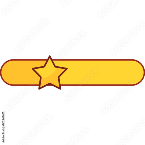 2.5 star rating vector Illustration