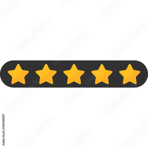 5 star rating vector Illustration