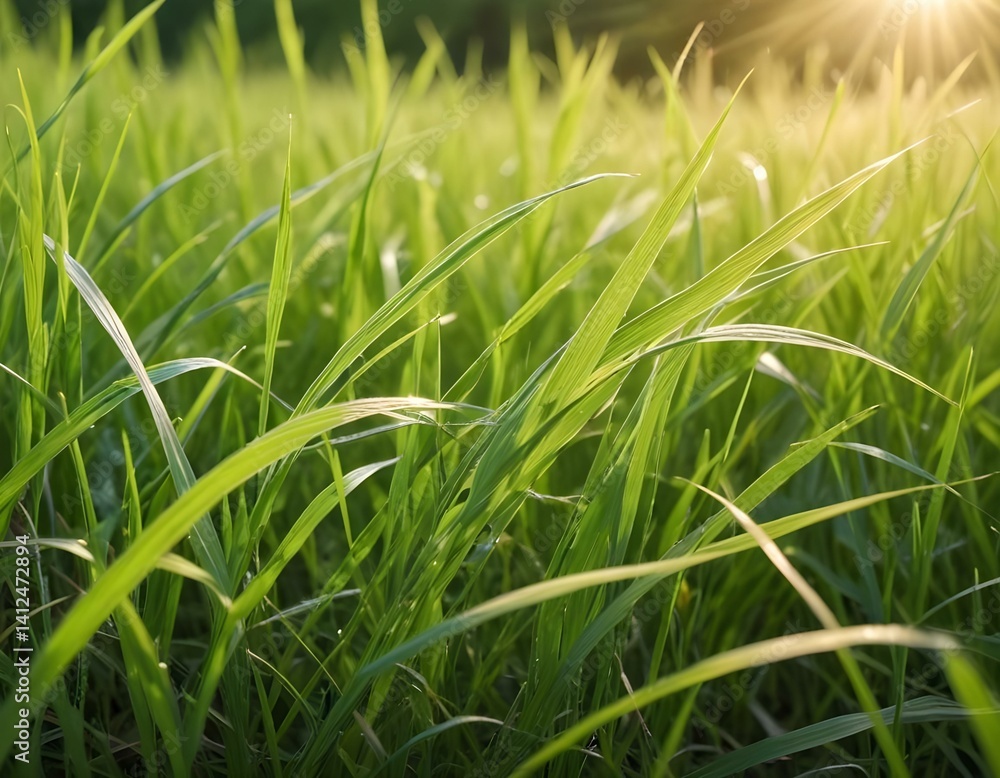 grass close-up. grass in early morning. Sunny day concept. Natural background. grass close-up. grass in early morning. Sunny day concept. Natural background.