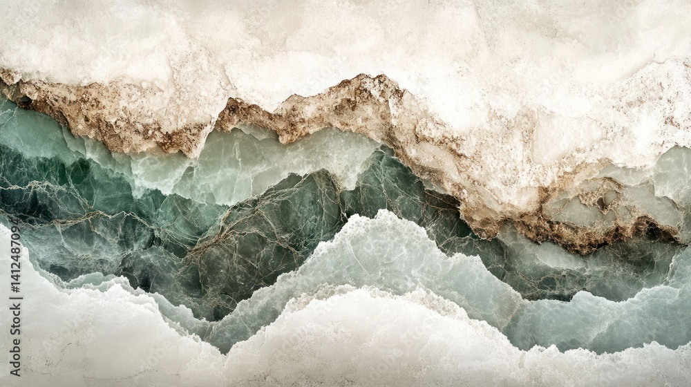 Obraz premium Abstract layered stone image featuring a beautiful artistic pattern
