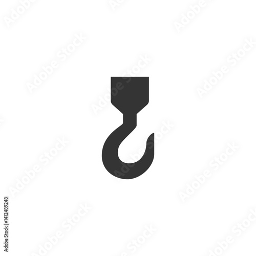 Construct icon, Crane icon isolated on white background.