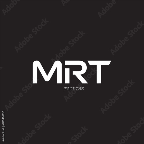 MRT Logo Template – Modern Minimalist Lettermark for Custom Branding