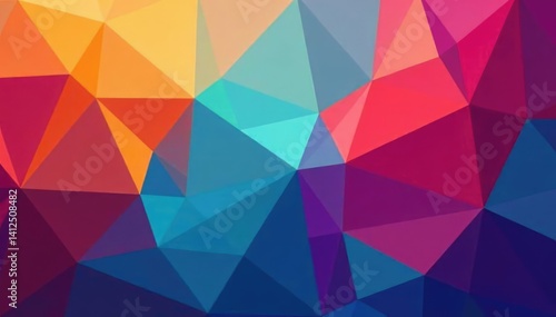 Geometric shapes create endless abstract backdrop , texture, green, geometric