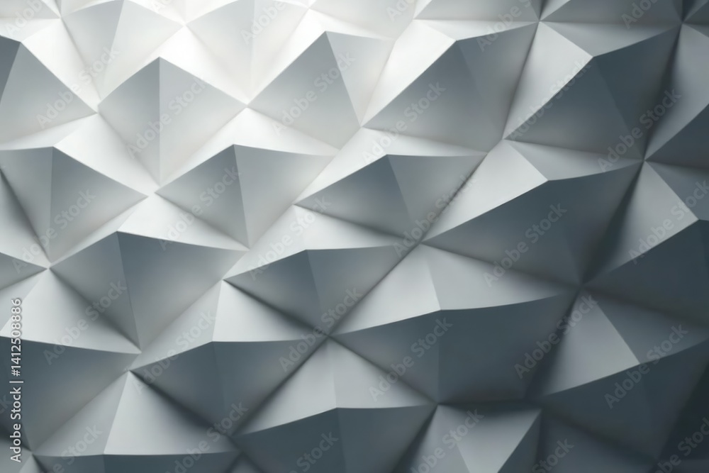 Geometric shapes repeating in various shades of gray, angles, monochrome