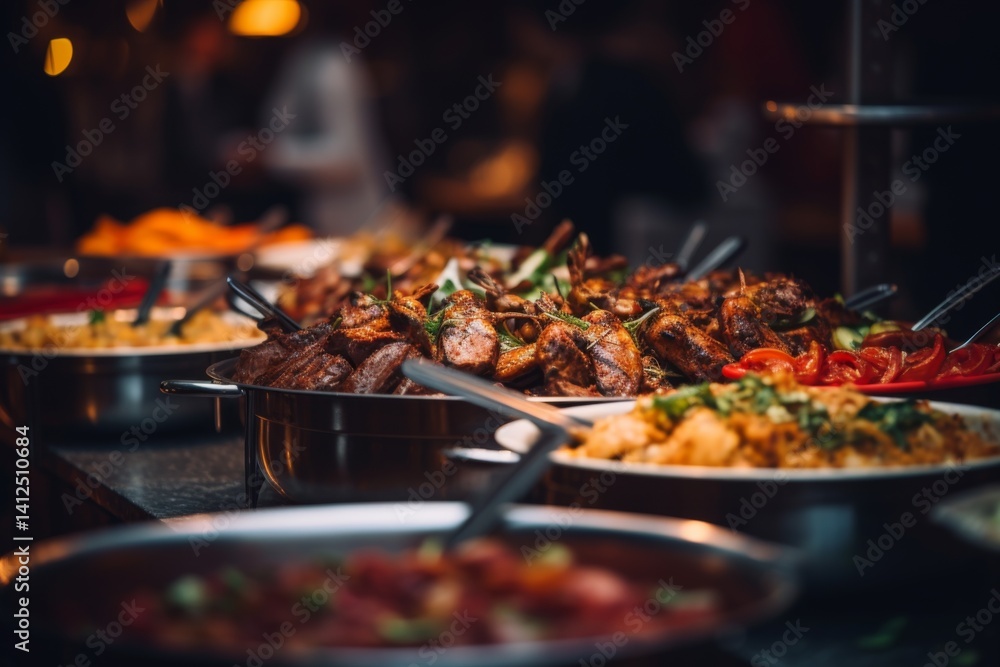close up of a buffet food close up of a buffet food