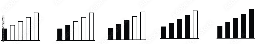 network vector icon set on white background
