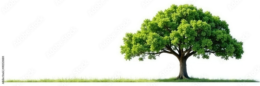 tree on white background creates a sense of calm, symmetry, foliage, balance tree on white background creates a sense of calm, symmetry, foliage, balance