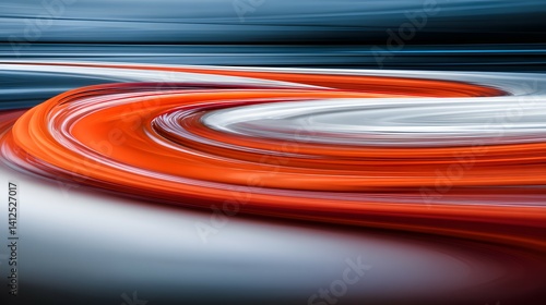 Abstract blurred motion with red white and blue colors creating a dynamic effect.