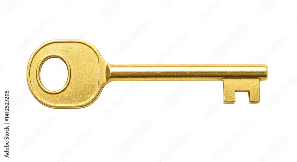 Isolated Gold Key Isolated Gold Key