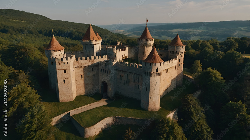 A beautiful Medieval castle A beautiful Medieval castle