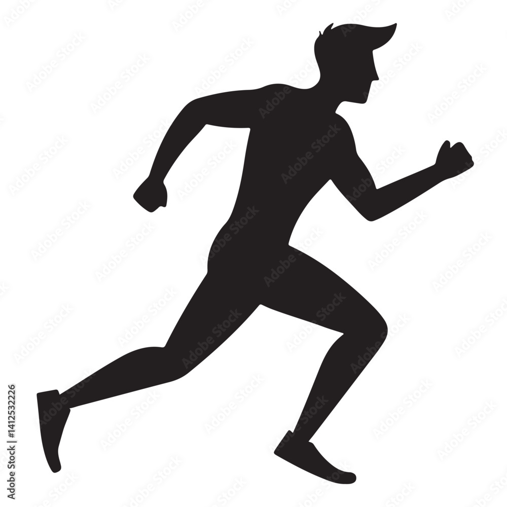 running man silhouette running man silhouette