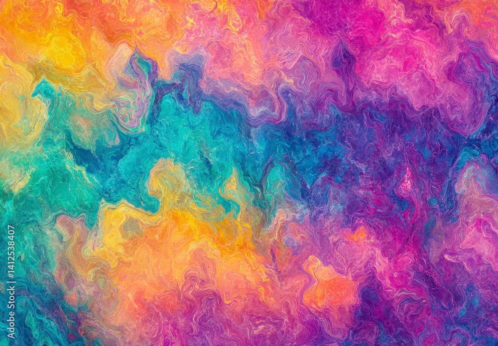 Obraz premium Vibrant Abstract Swirls of Colorful Tones and Textures in Motion