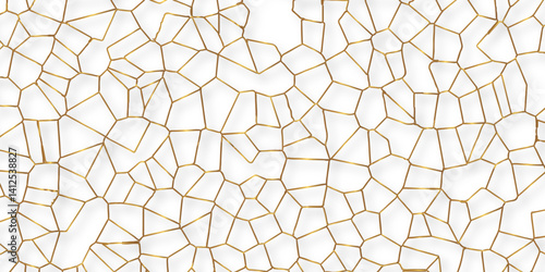 Abstract golden hexagon graphic ornament. arabian Stylish Seamless pattern on white background. Creative design. Design for book, notebook and calendar covers. high quality textile design, vector .	