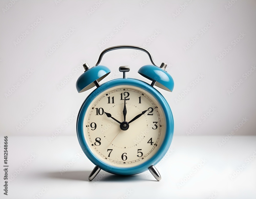 Retro alarm clock on white background. good morning. space for text. Retro alarm clock on white background. good morning. space for text.