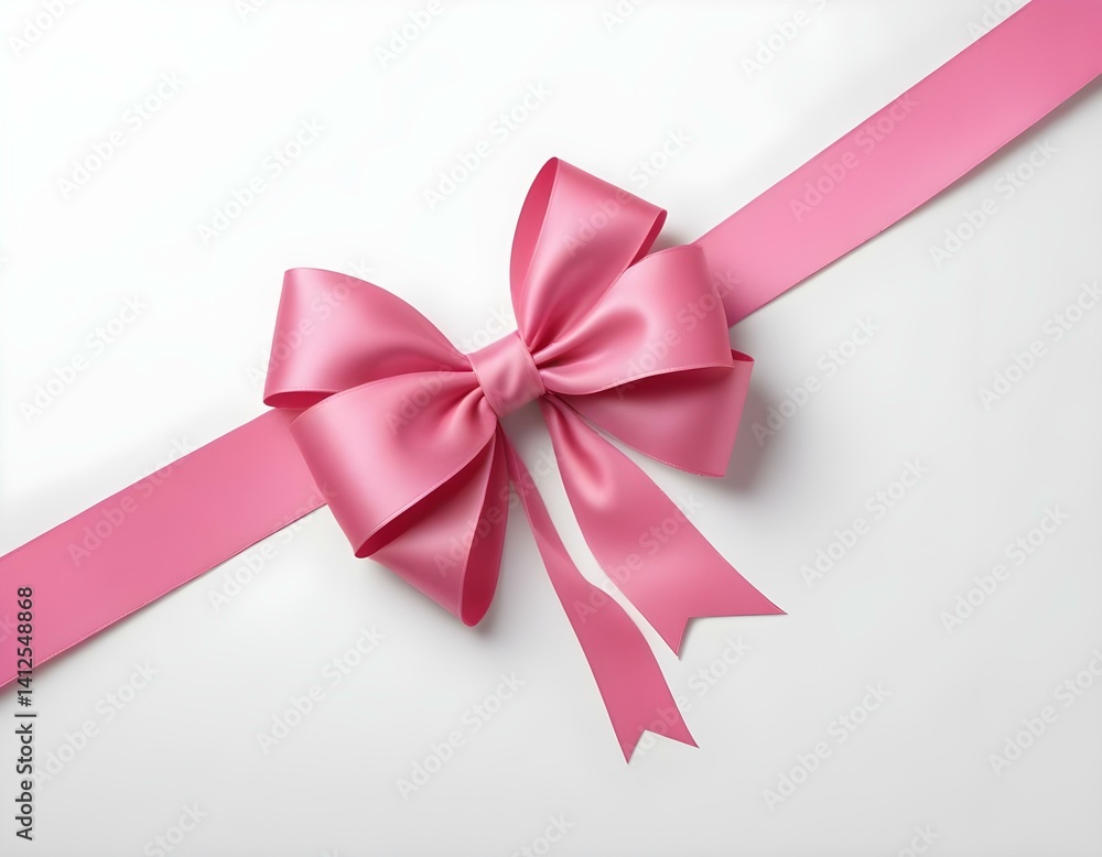 ribbon with bow isolated on white background ribbon with bow isolated on white background