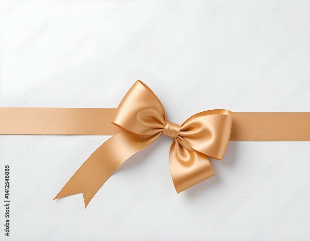 ribbon with bow isolated on white background ribbon with bow isolated on white background