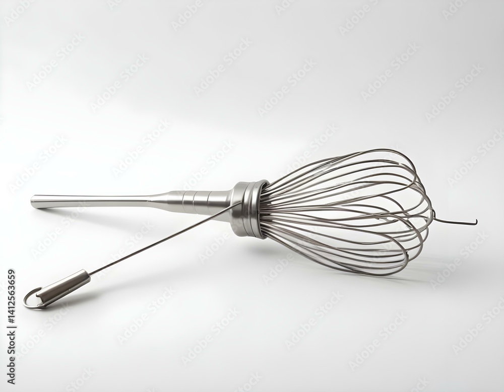 stainless balloon whisk isolated in white background stainless balloon whisk isolated in white background