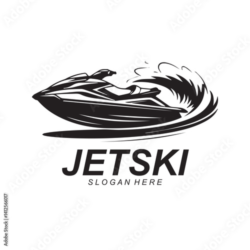 Jet ski Water sport vector Template illustration logo design