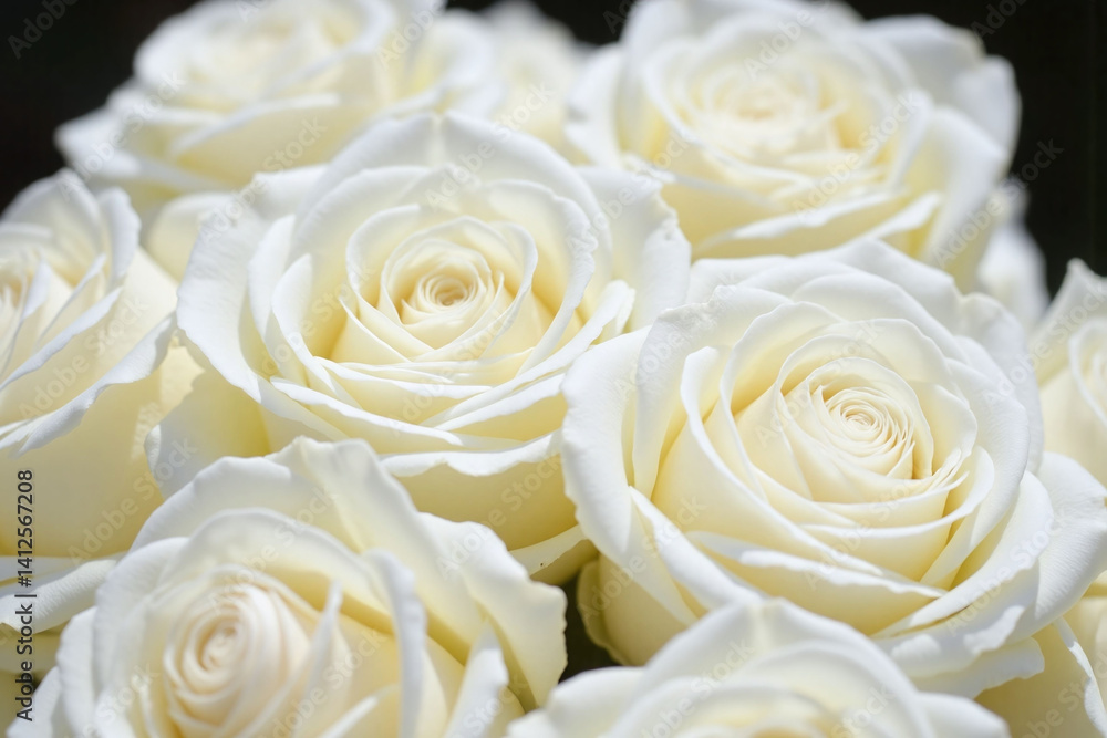 bunch of white roses sitting on top of a table bunch of white roses sitting on top of a table