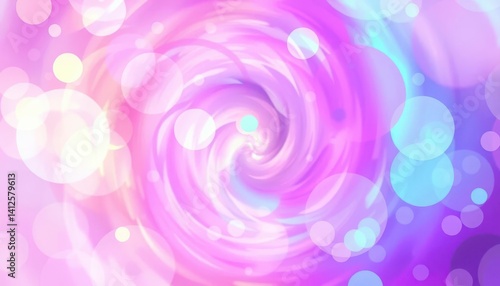 Abstract swirling nebula of overlapping translucent circles in vibrant, pastel hues, circles, swirl